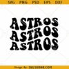 Astros retro wavy SVG, Astros Baseball SVG, Houston Astros SVG, Astros Baseball Ball Team SVG