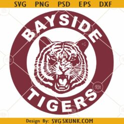 Bayside Tigers High School Logo SVG, Saved By The Bell Svg, Saved By The Bell Logo Font Svg