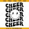 Cheer smiley face SVG, Football Cheer SVG, Cheerleader SVG, Cheer-leading SVG