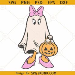Daisy duck Ghost Halloween SVG, Disney Halloween Clipart SVG, Halloween Décor SVG