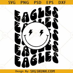 Eagles smiley face SVG, Philadelphia Eagles SVG, Eagles Football Team SVG