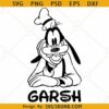 Garsh Goofy SVG, Funny Garsh Goofy SVG, Goofy Ears SVG, Disney Character SVG