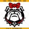 Georgia Bulldogs SVG, Georgia Bulldogs with Bow SVG, Georgia Bulldogs Logo SVG