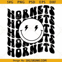 Hornets smiley face SVG, Sacramento State Hornets SVG, Hornets Football Team SVG