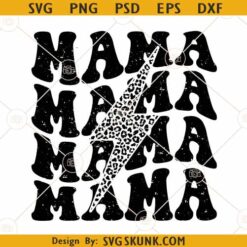 Mama Lightning Bolt SVG, Mom Lightning Bolt Svg, Rock and Roll Mama Svg