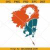 Merida SVG, Princess Merida SVG, Princess Svg, Merida Disneyland Svg, Disneyland SVG