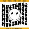 Mustangs smiley face SVG, SMU Mustangs SVG, Mustangs Football Team SVG