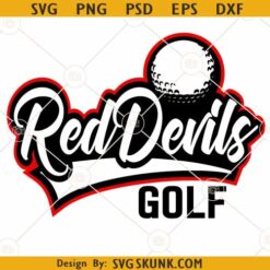 Red Devils golf SVG, Golf Club SVG, Golfing SVG, Golf Shirt SVG, Red Devils golf Png