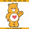 Tenderheart Bear SVG, Care bears SVG, Cute Bear Svg, Cute Tenderheart Bear Svg