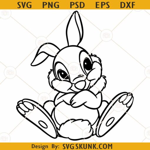 Thumper rabbit SVG, Funny Thumper rabbit SVG, Thumper rabbit PNG, Disneyland Svg