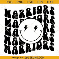 Warriors smiley face SVG, Golden State Warriors SVG, Warriors Football Team SVG