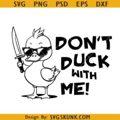 Dont duck with me SVG