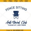 Fence sitting anti social club SVG
