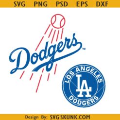 LA Dodgers logo SVG, Los Angeles Dodgers svg, MLB Dodgers svg