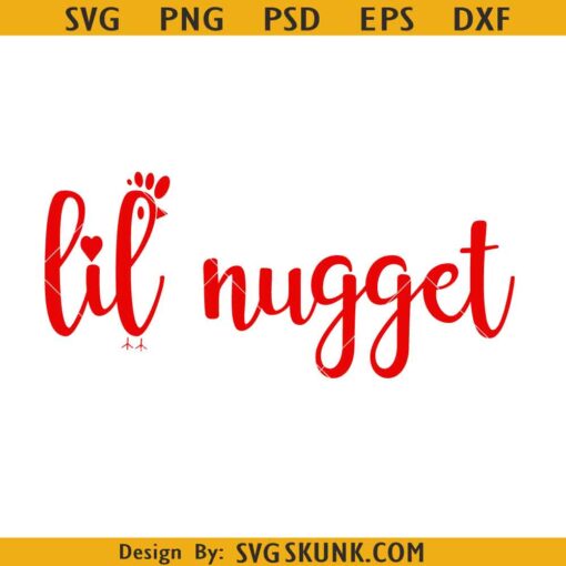 Lil nuggets SVG, Thick Fil A svg, newborn svg, onesie svg