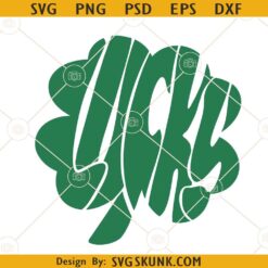 Lucky Shamrock SVG, St Patrick SVG, Shamrock leaf svg