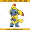 Pokemon Stitch SVG, Pikachu Stitch SVG, Disney Stitch SVG, Pikachu SVG