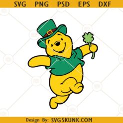 Winnie The Pooh St Patrick SVG, Irish Winnie The Pooh SVG, Disney St Patrick SVG