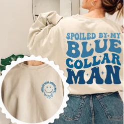 Spoiled blue collar wife svg