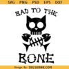 Bad to the bone cat SVG, Cat Skull Fish Bone SVG, bad to the bone svg png