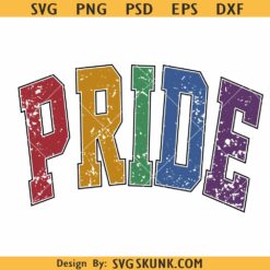 Distressed pride shirt SVG, LGBTQ pride svg, pride shirt svg