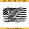 Flying eagle with USA flag svg, Eagle flag SVG, US eagle flag svg, Patriotic eagle svg
