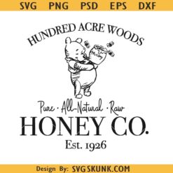 Hundred acre woods Winnie Pooh Honey Co svg