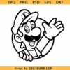 Luigi head svg, Luigi SVG, Mario Bros Luigi svg, Luigi Super Mario Bros svg