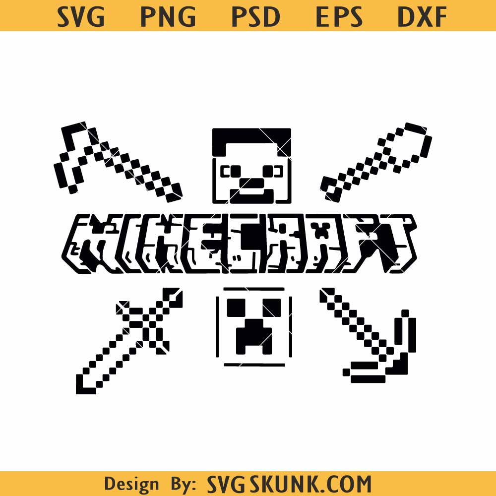 Minecraft Svg File, Minecraft Svg, Minecraft Game Svg, Minecraft Cricut