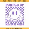 Purple up military child SVG, military child month svg, Purple up for military child SVG