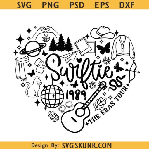 Taylor Swift heart SVG, Swiftie heart svg, Love Taylor Swift SVG