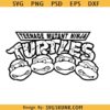Teenage Mutant Ninja Turtles Svg, TMNT Ninja Turtles Svg, Turtle faces svg