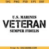 US Marines Veteran SVG, US marines svg, Semper Fidelis svg