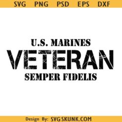 US Marines Veteran SVG, US marines svg, Semper Fidelis svg