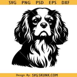 Cavalier King Charles Spaniel SVG, dog breed svg, Cavalier clipart