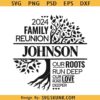 Family Reunion Tree SVG, Our Roots Run Deep SVG, Family Reunion SVG, Reunion Tree 2024 svg