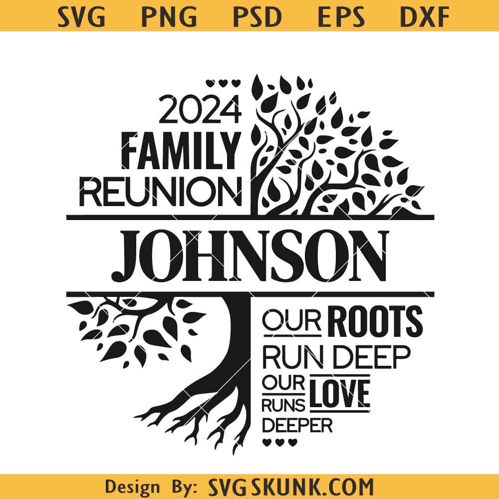 Family Reunion Tree SVG, Our Roots Run Deep SVG, Family Reunion SVG ...