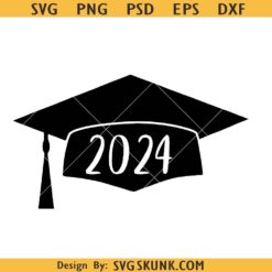 Graduation Cap 2024 svg, class of 224 svg, senior 2024 svg, grad cap svg