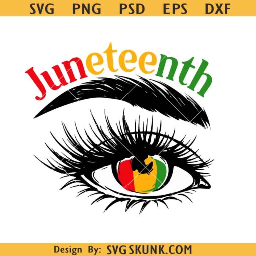 Juneteenth Eye svg, Juneteenth month svg, Black history svg