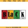 Juneteenth Periodic table svg, unapologetically black svg, Juneteenth black history svg