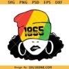 Juneteenth girl lip bite SVG, afro lip bite svg, Juneteenth girl svg