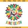 Juneteenth sunflower SVG, Juneteenth svg files for cricut, black history month svg
