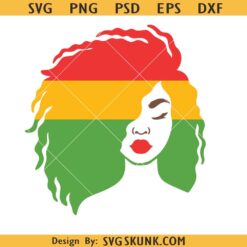 Juneteenth woman lock hair svg, Juneteenth afro svg, Juneteenth svg files