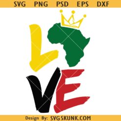 Love Juneteenth SVG, celebrate Juneteenth svg, Juneteenth Africa map svg