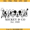 Mickey and friends Co svg, Mickey and Co SVG, Mickey friends SVG, Disney Mickey svg