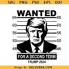 Trump Wanted Trump for a Second Term svg, Trump 2024 SVG, Trump for President svg