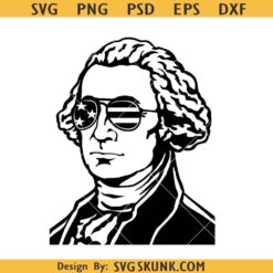 4th Of July George Washington SVG, George Washington sunglasses SVG, George Washington SVG