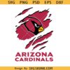 Arizona Cardinals ripped logo SVG, Cardinals Ripped Claw SVG, NFL Cardinals svg