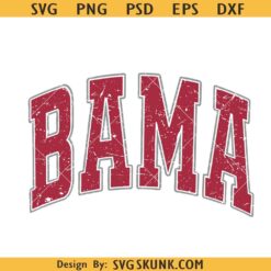 Bama Alabama Crimson svg, Bama varsity font svg, Alabama roll tide svg