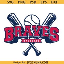 Braves Baseball SVG, Braves team mascot svg, Braves Baseball team spirit svg, Braves svg
